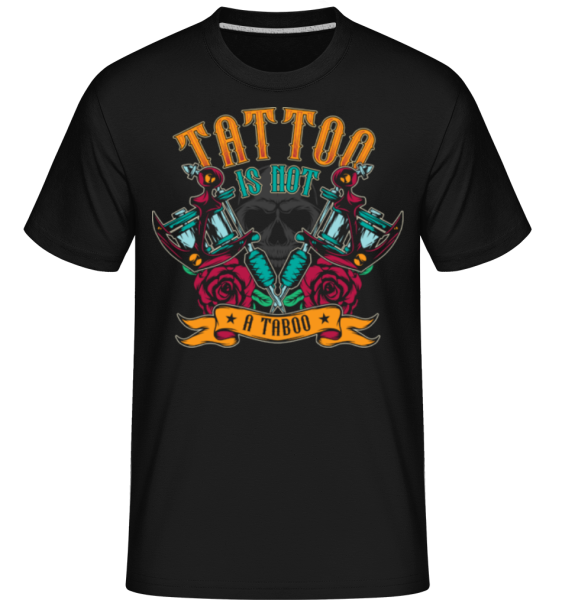 Tattoo Is Not A Taboo -  Shirtinator Men's T-Shirt - Black - Front