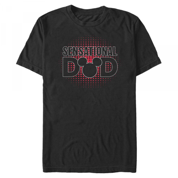 Disney Classics - Mickey Mouse - Mickey Sensational Dad - Father's Day - Men's T-Shirt - Black - Front