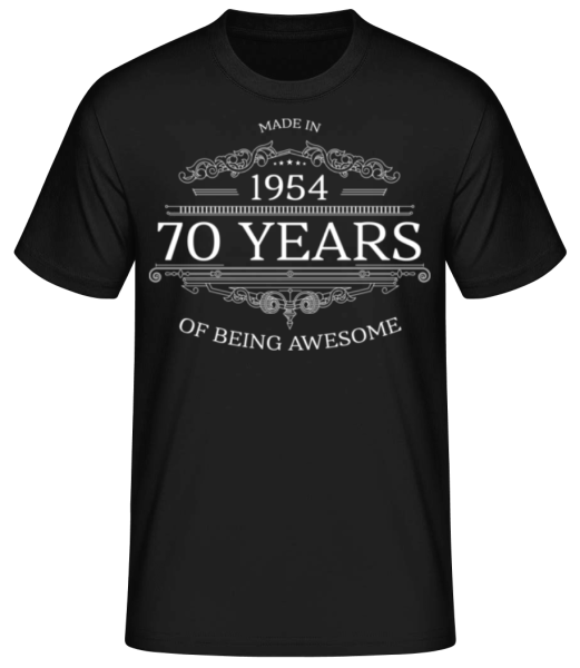 Made In 1954 - Men's Basic T-Shirt - Black - Front