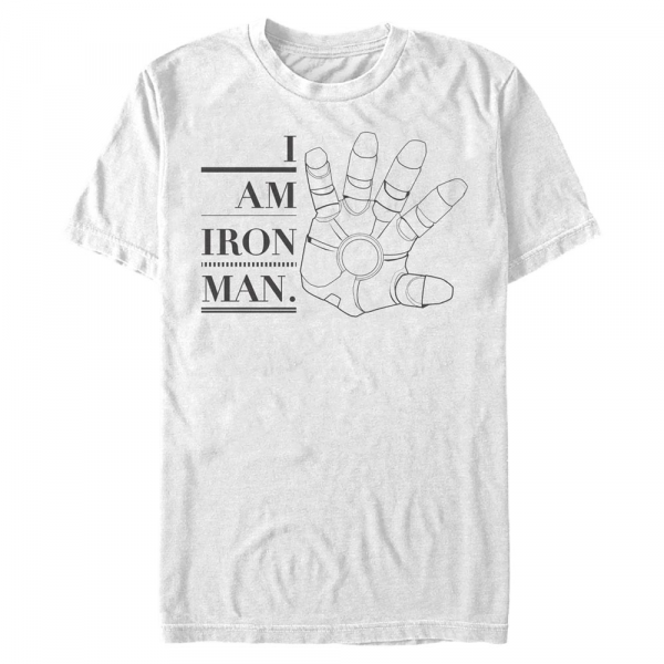 Marvel - Avengers - Iron Man Iron Hand - Men's T-Shirt - White - Front