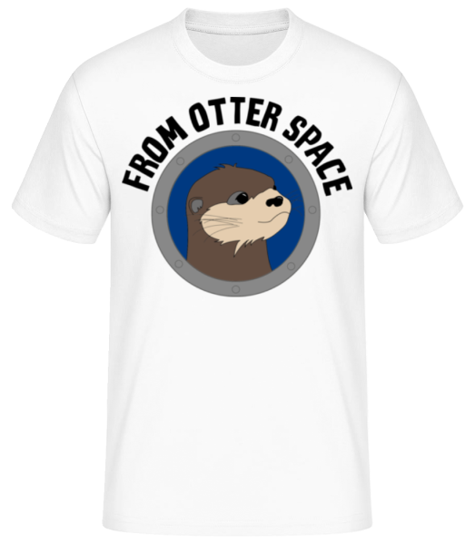 From Otter Space - Men's Basic T-Shirt - White - Front