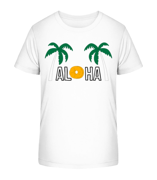 Aloha - Kid's Bio T-Shirt Stanley Stella - White - Front