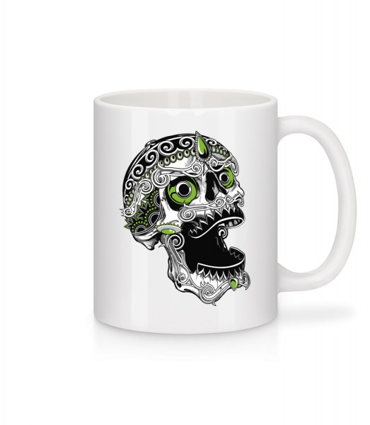 Cool Skull - Mug - White - Vorn