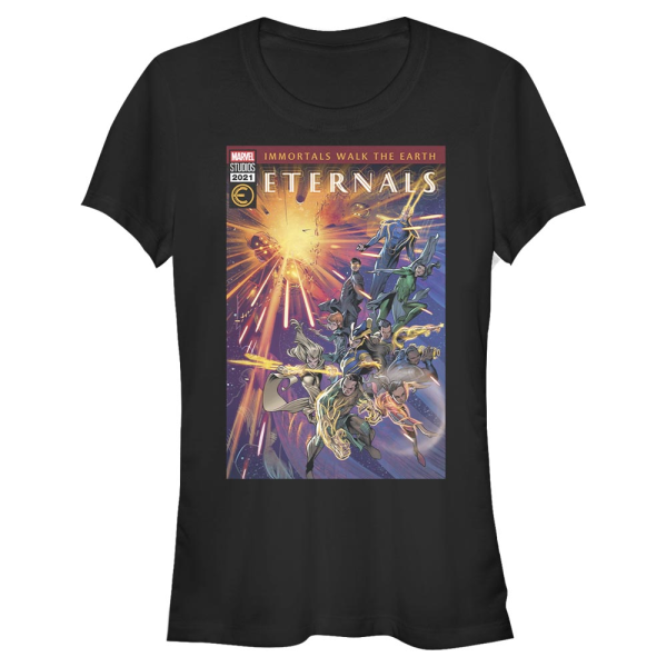 Marvel - Eternals - Group Shot Eternals Issue - Women's T-Shirt - Black - Front