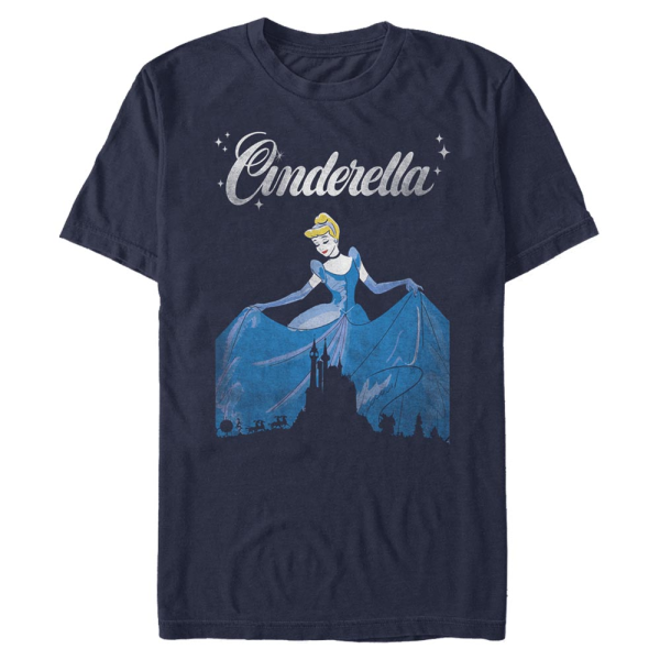 Disney - Cinderella - Popelka Dancing - Men's T-Shirt - Navy - Front