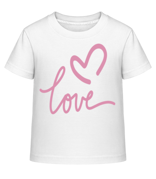 Love - Kid's Shirtinator T-Shirt - White - Front