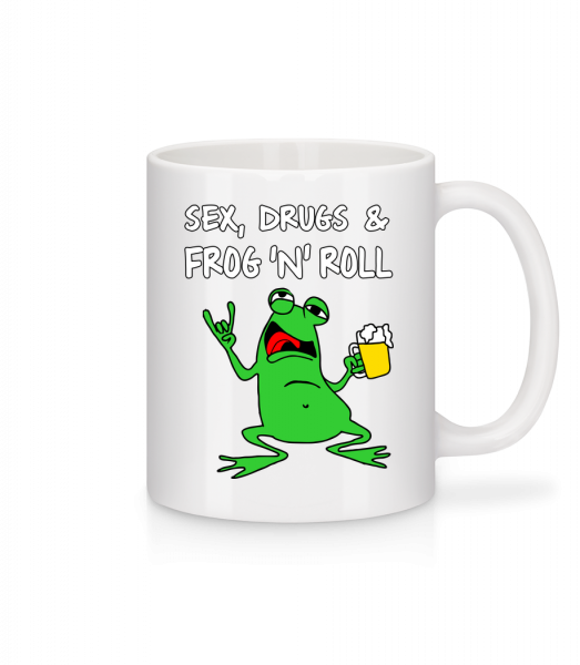 Sex Drugs & Frog'n'Roll - Mug - White - Vorn