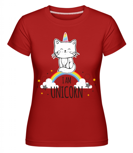I Am Unicorn -  Shirtinator Women's T-Shirt - Red - Vorn