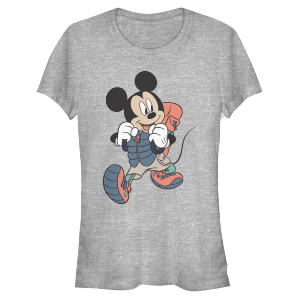 Disney - Mickey Mouse - Mickey Mouse Hiker Mickey - Women's T-Shirt - Heather grey - Front