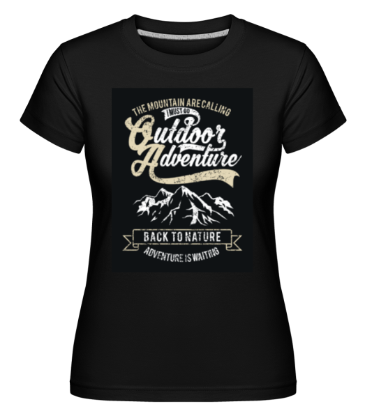 Outdoor Adventure -  Shirtinator Women's T-Shirt - Black - Front