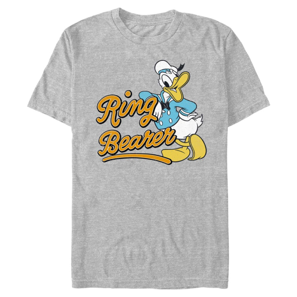 Disney Classics - Mickey Mouse - Donald Duck Ring Donald - Men's T-Shirt - Heather grey - Front