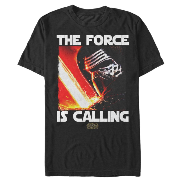 Star Wars - Episode 7 - Kylo Ren Force Calling - Men's T-Shirt - Black - Front