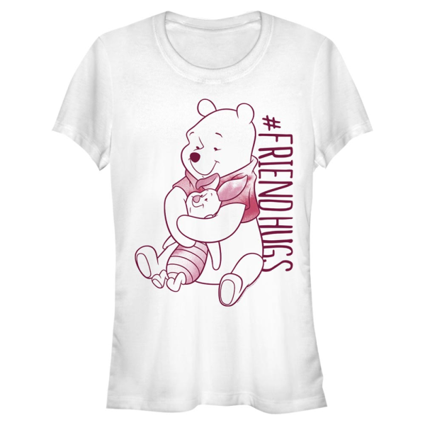 Disney - Winnie the Pooh - Pú & prasátko Piglet Pooh Hugs - Women's T-Shirt - White - Front