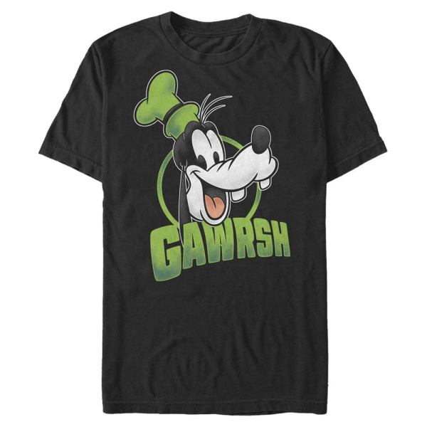 Disney Classics - Mickey Mouse - Goofy Gawrsh - Men's T-Shirt - Black - Front