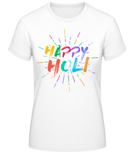 Happy Holy Sunburst - Women's Basic T-Shirt - White - Front