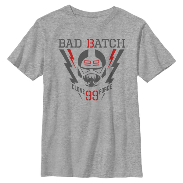 Star Wars - The Bad Batch - Logo Lightning Force - Kids T-Shirt - Heather grey - Front
