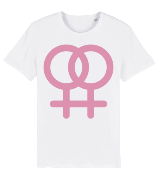 Female Love Icon - Men's Organic T-Shirt Stanley Stella - White - Front
