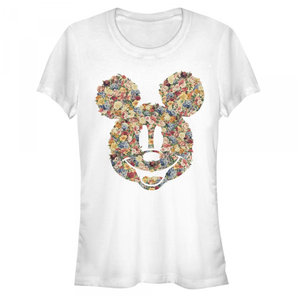 Disney Classics - Mickey Mouse - Mickey Floral - Women's T-Shirt - White - Front