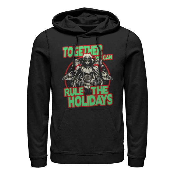 Star Wars - Darth Vader & Stormtroopers Rule The Holidays - Christmas - Unisex Hoodie - Black - Front