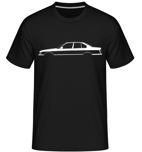 Silhouette 'BMW M5 E34' -  Shirtinator Men's T-Shirt - Black - Front