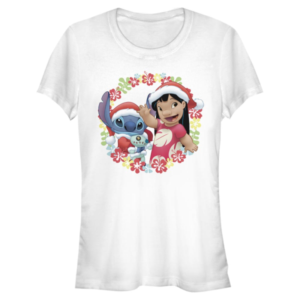 Disney - Lilo & Stitch - Lilo & Stitch Lilo and Stitch Holiday - Women's T-Shirt - White - Front