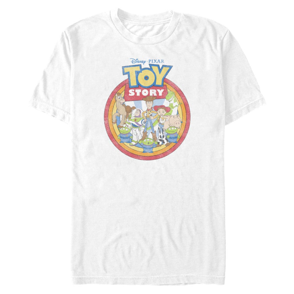 Pixar - Toy Story - Group Shot Group Toys - Men's T-Shirt - White - Front