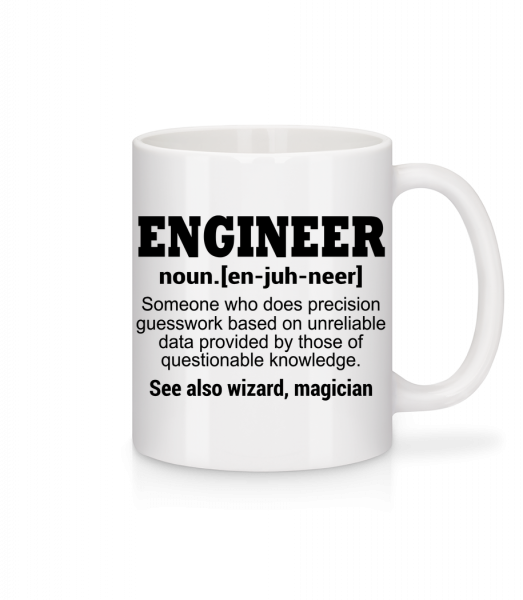Engineer Defenition - Mug - White - Vorn