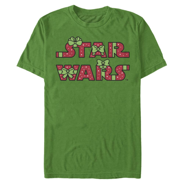 Star Wars - Logo Gift Exchange Sleeve - Christmas - Men's T-Shirt - Kelly green - Front