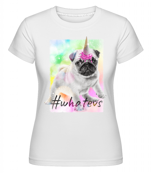 Whatevs -  Shirtinator Women's T-Shirt - White - Vorn