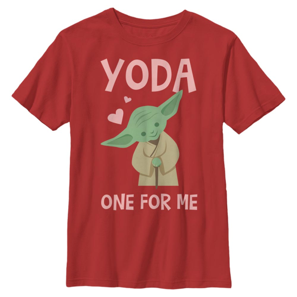 Star Wars - Yoda One For Me - Kids T-Shirt - Red - Front