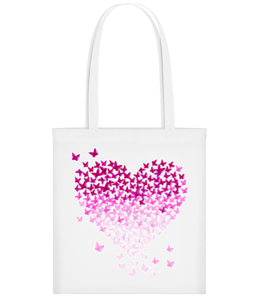 Butterfly Heart - Tote Bag - White - Front