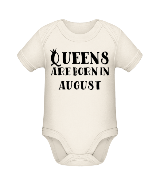 Queens Are Born In August - Organic Baby Body - Cream - Front