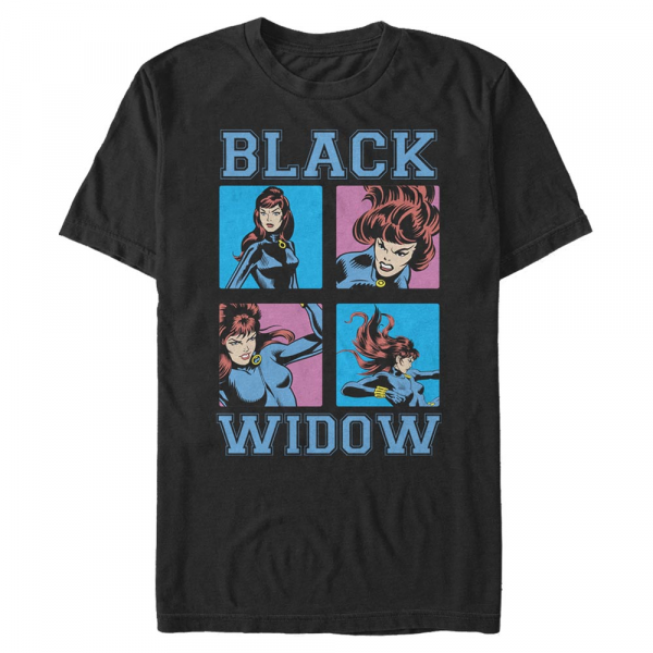 Marvel - Avengers - Black Widow Pop Widow - Men's T-Shirt - Black - Front