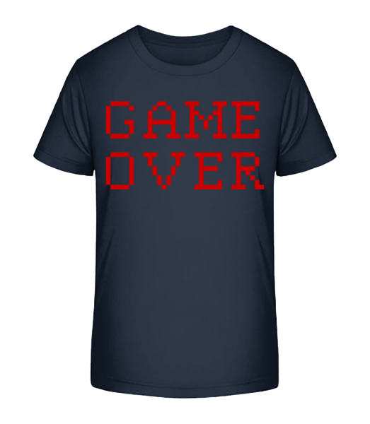 Game Over Pixel - Kid's Bio T-Shirt Stanley Stella - Navy - Front