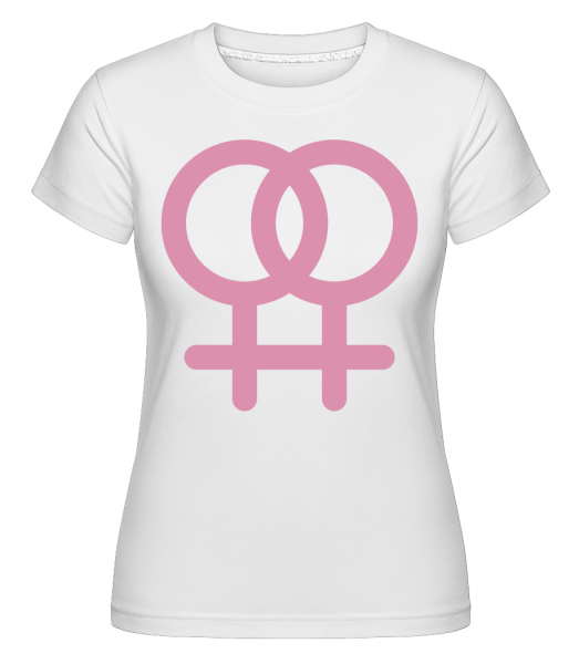 Female Love Icon -  Shirtinator Women's T-Shirt - White - Vorn