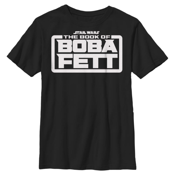 Star Wars - Book of Boba Fett - Omega Basic Logo - Kids T-Shirt - Black - Front