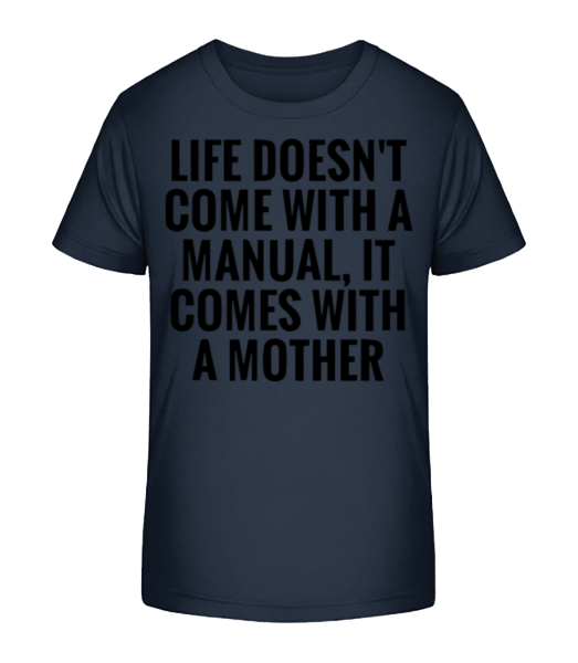 Mother Manual - Kid's Bio T-Shirt Stanley Stella - Navy - Front