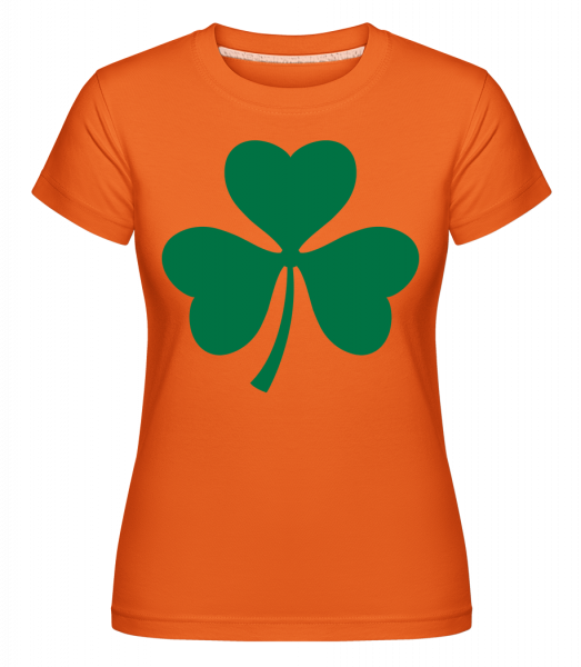 Ireland Cloverleaf -  Shirtinator Women's T-Shirt - Orange - Vorn
