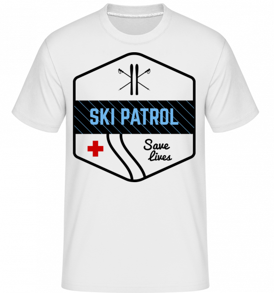 Ski Patrol Icon -  Shirtinator Men's T-Shirt - White - Vorn