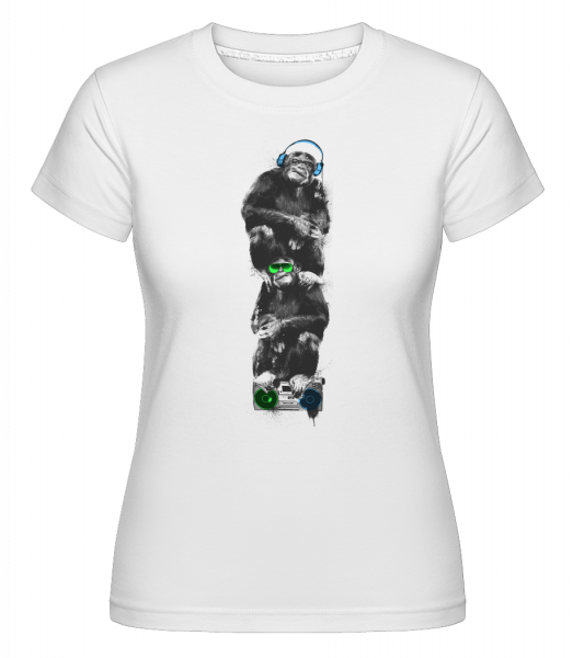 Music Monkeys -  Shirtinator Women's T-Shirt - White - Vorn