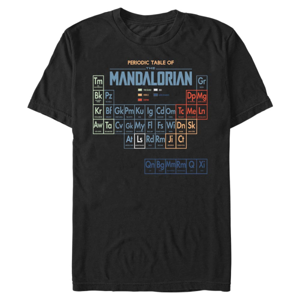 Star Wars - The Mandalorian - Icons Table Of Mando - Men's T-Shirt - Black - Front