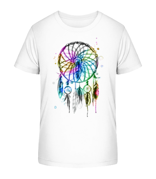 Mystical Dream Catcher - Kid's Bio T-Shirt Stanley Stella - White - Front
