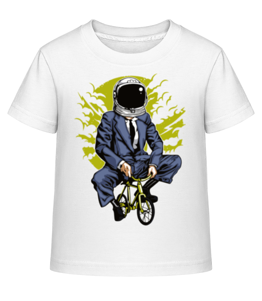 Bike To The Moon - Kid's Shirtinator T-Shirt - White - Front