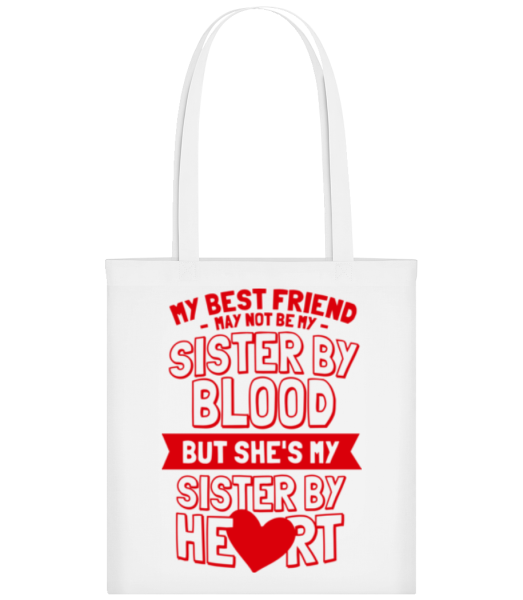 My Sister By Heart - Tote Bag - White - Front
