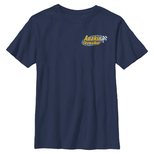 Star Wars - Logo Anakin Pocket - Kids T-Shirt - Navy - Front
