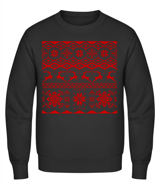 Christmas Pattern - Men's Sweatshirt - Black - Vorn