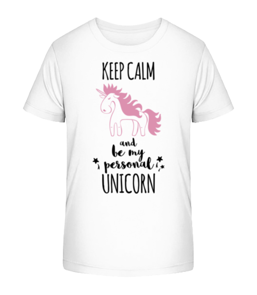Be My Personal Unicorn - Kid's Bio T-Shirt Stanley Stella - White - Front