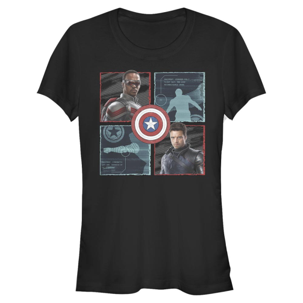 Marvel - The Falcon and the Winter Soldier - Group Shot Hero Box Up - Women's T-Shirt - Black - Front