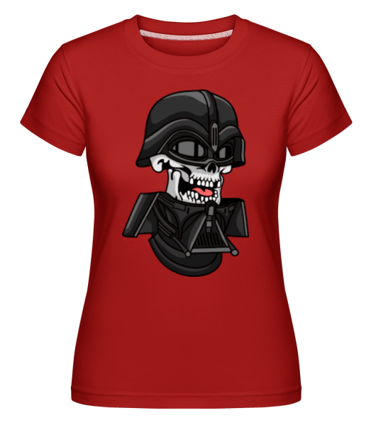 Darth Vader Skull -  Shirtinator Women's T-Shirt - Red - Front