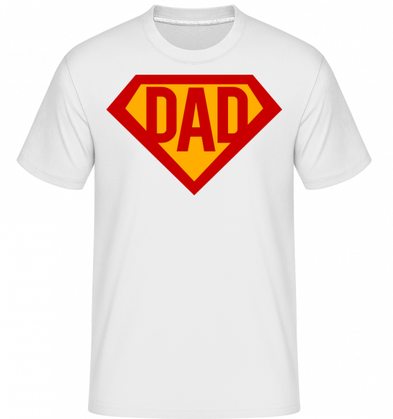 Dad Superhero -  Shirtinator Men's T-Shirt - White - Vorn